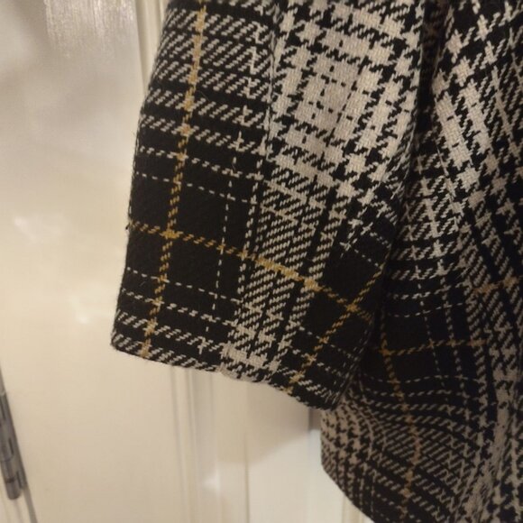 MOSSIMO PLAID PEACOAT W/SHAWL TYPE COLLAR-SIZE: 28/30W-LIKE NEW - Picture 6 of 7